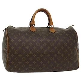 Louis Vuitton-Louis Vuitton Monogram Speedy 40 Hand Bag M41522 LV Auth ar10209-Monogram