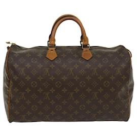 Louis Vuitton-Louis Vuitton Monogram Speedy 40 Hand Bag M41522 LV Auth ar10209-Monogram