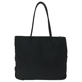 Prada-PRADA Tote Bag Nylon Black Auth 54818-Black