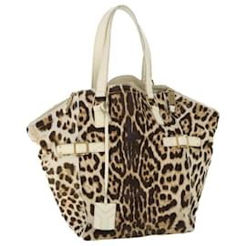 Saint Laurent-SAINT LAURENT Sac bandoulière Harako cuir Marron Auth bs8430-Marron