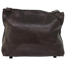 Autre Marque-BOTTEGA VENETA INTRECCIATO Shoulder Bag Leather Brown Auth bs8405-Brown