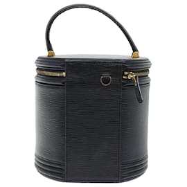 Louis Vuitton-LOUIS VUITTON Epi Cannes Hand Bag Black M48032 LV Auth yk8597-Black