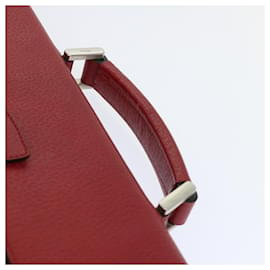 Prada-PRADA Business Bag Leather Red Auth bs8456-Red