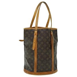 Louis Vuitton-LOUIS VUITTON Monogram Bucket GM Shoulder Bag Vintage M42236 LV Auth 53591-Monogram