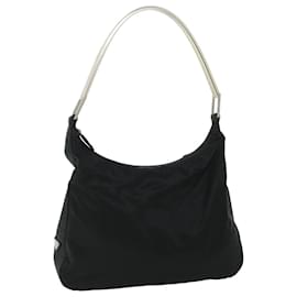 Prada-PRADA Shoulder Bag Nylon Black Auth bs8384-Black