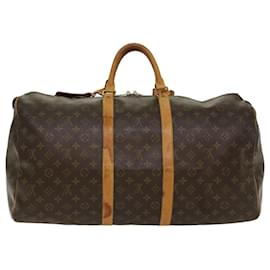 Louis Vuitton-Louis Vuitton-Monogramm Keepall 55 Boston Bag M.41424 LV Auth 53849-Monogramm