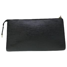 Louis Vuitton-LOUIS VUITTON Epi Pochette Accessoires Pochette Noir M52987 LV Auth bs8473-Noir