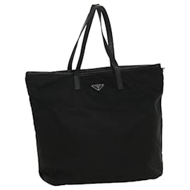 Prada-PRADA Tote Bag Nylon Black Auth ar10242-Black