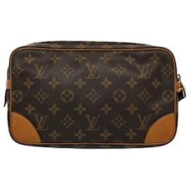 Louis Vuitton-LOUIS VUITTON Monogram Marly Dragonne GM Clutch Bag M51825 LV Auth 54981-Monogram