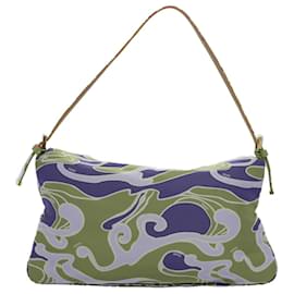Fendi-FENDI Mamma Baguette Shoulder Bag Canvas Multicolor 2305 26796 018 Auth bs8434-Multiple colors