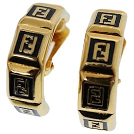Fendi-Boucle d'oreille FENDI ton or Auth ep1766-Autre