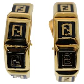 Fendi-FENDI Earring Gold Tone Auth ep1766-Other