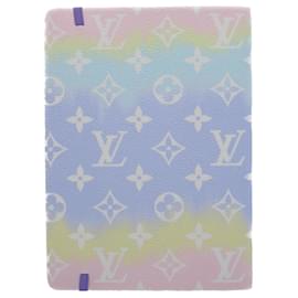 Louis Vuitton-LOUIS VUITTON Escal Kai Eclamance Note Cover Purple Pink GI0487 LV Auth bs8329-Pink,Purple,Monogram