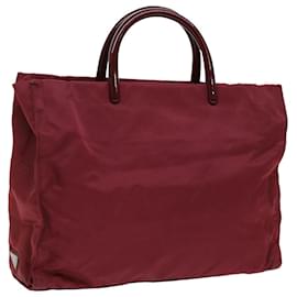 Prada-PRADA Hand Bag Nylon Red Auth ti1240-Red