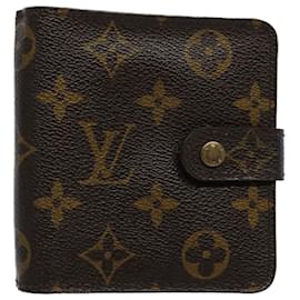 Louis Vuitton-LOUIS VUITTON Monogram Compact zip Wallet M61667 LV Auth tb877-Monogram