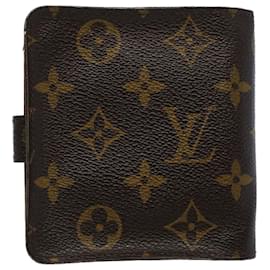 Louis Vuitton-LOUIS VUITTON Monogram Compact zip Wallet M61667 LV Auth tb877-Monogram
