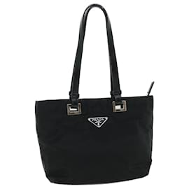 Prada-PRADA Shoulder Bag Nylon Black Auth 54783-Black