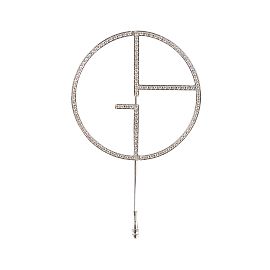 Giorgio armani 18Broche Borgonuovo K de Oro Blanco Plata