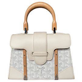 Goyard Saigon Mini Sac à main blanc cuir Blanc