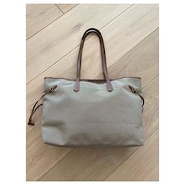 Prada-Prada Jacquard Logo tote Corda Moro logo monogram-Brown,Khaki,Monogram