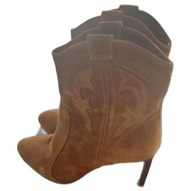 Bottines Caitlin Ba&Sh en daim cognac Cognac