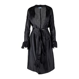 Completo top e gonna velati Prada Nero