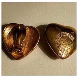 Yves Saint Laurent-Vintage Yves Saint Laurent earrings-Golden