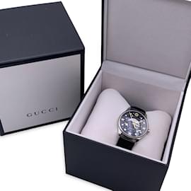 Gucci-Noir G-Intemporel 126.4 Montre-bracelet unisexe avec phases de lune-Noir