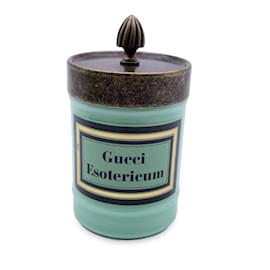 Gucci-Esotericum Scented Candle Aqua Green Murano Glass Jar-Green