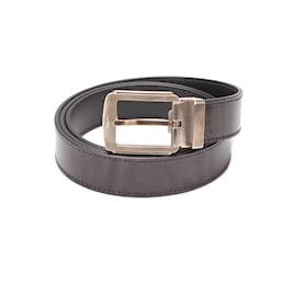 Salvatore Ferragamo-Salvatore Ferragamo Ceinture à boucle en cuir Ceinture en cuir en bon état-Noir