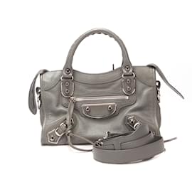 Balenciaga-Motocross City Bag-Grey