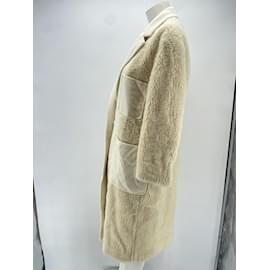 Autre Marque-ICICLE  Coats T.fr 34 WOOL-Cream