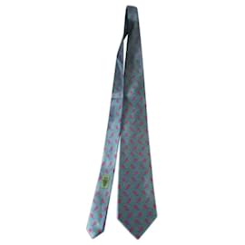 Gucci-Corbata de seda Gucci muy buen estado apenas usada-Azul