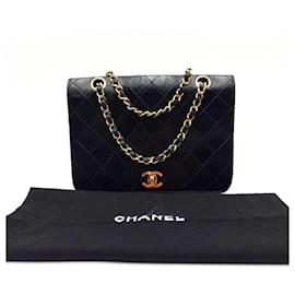 Chanel-Chanel Timeless Classic Small Single Flap Bag with 24K gold hardware-Black