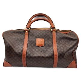 Céline Celine Macadam 40 Borsone Boston Marrone