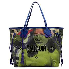 Louis Vuitton-Louis Vuitton Brown 2017 Masters Collection Neverfull Jeff Koons Gauguin MM-Brown