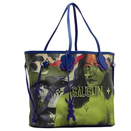 Louis Vuitton-Louis Vuitton Brown 2017 Masters Collection Neverfull Jeff Koons Gauguin MM-Brown