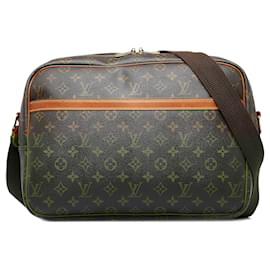 Louis Vuitton-Louis Vuitton Brown Monogram Reporter GM-Brown