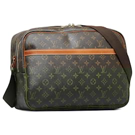 Louis Vuitton-Louis Vuitton Brown Monogram Reporter GM-Brown