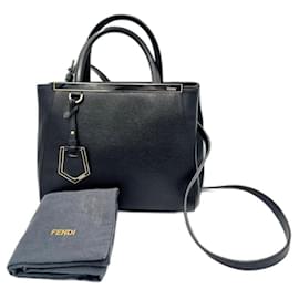 Fendi-Fendi 2 Jours Tote and Shoulder Bag-Black