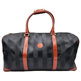 Fendi-Fendi Black Boston Travel Bag-Black