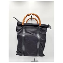 Gucci-Gucci Bamboo Handle Handbag-Black
