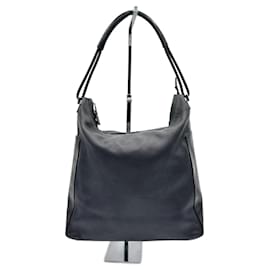 Gucci-Gucci Leather Hobo Shoulder Bag-Black
