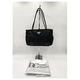 Prada-Prada Tessuto City Mini Tote Bag-Black