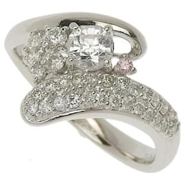 & Other Stories-Platinum Diamond Ring in Excellent Condition-Silvery