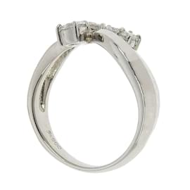 & Other Stories-Platinum Diamond Ring-Silvery