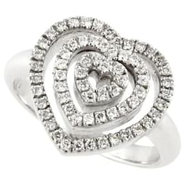 & Other Stories-18k Gold Diamond Heart Ring-Silvery
