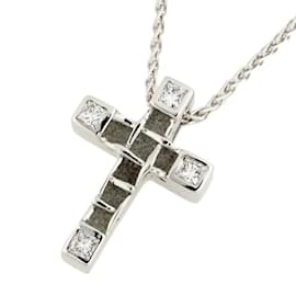 & Other Stories-18k Gold Diamond Cross Pendant Necklace-Silvery