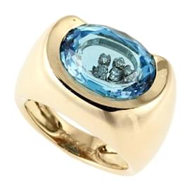 & Other Stories-18k Gold Topaz Ring in Excellent Condition-Golden