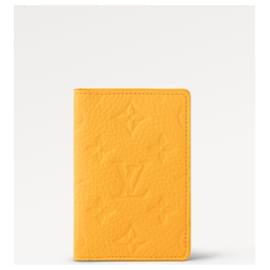 Louis Vuitton-LV Pocket organizador couro novo-Amarelo